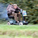 Illustration for article titled Old Ladys Mobility Scooter Pimped to Race 88km/h Faster
